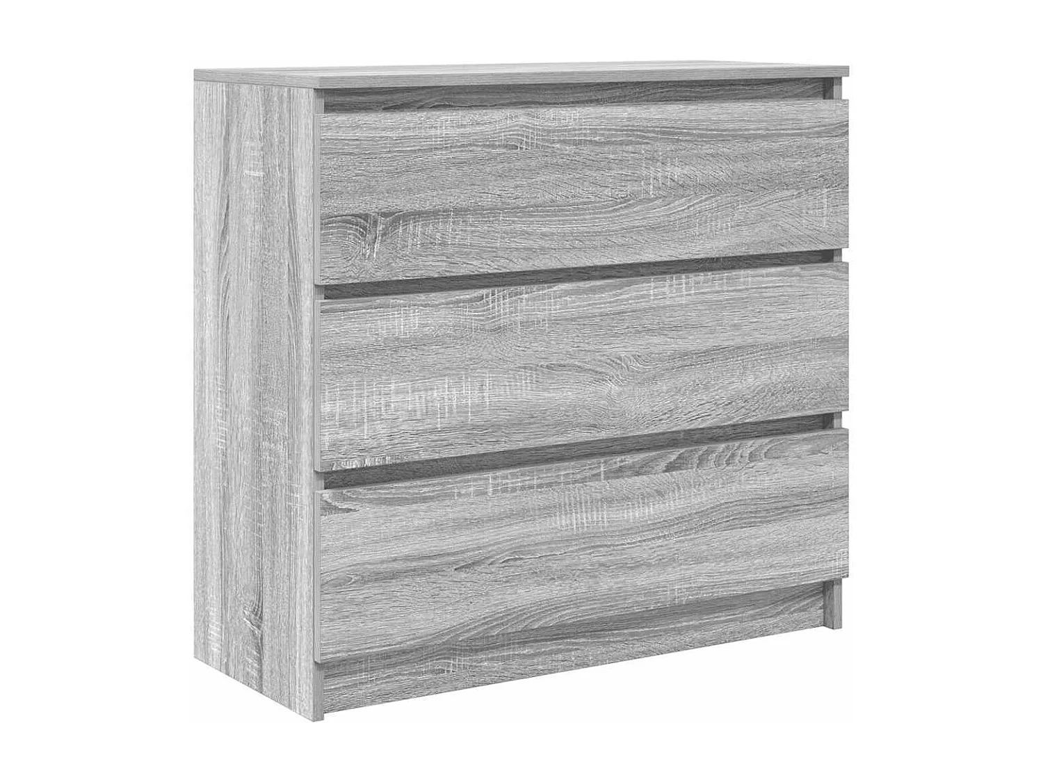 Buffet sonoma gris 80x35x76 cm bois d'ingénierie