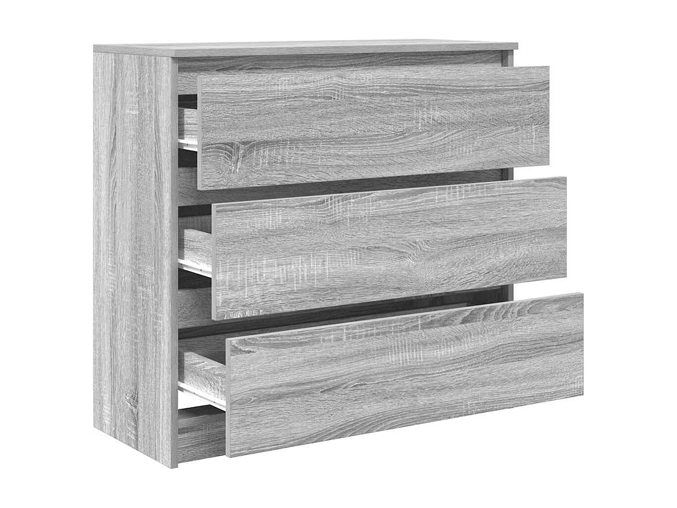 Buffet sonoma gris 80x35x76 cm bois d'ingénierie