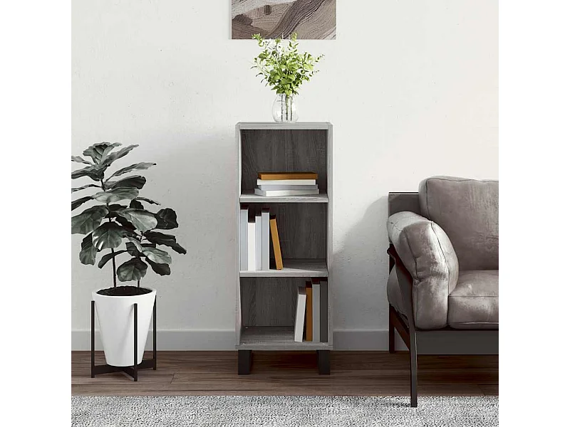 Sonoma Sideboard grau 34,5x32,5x90 cm Holzwerkstoff