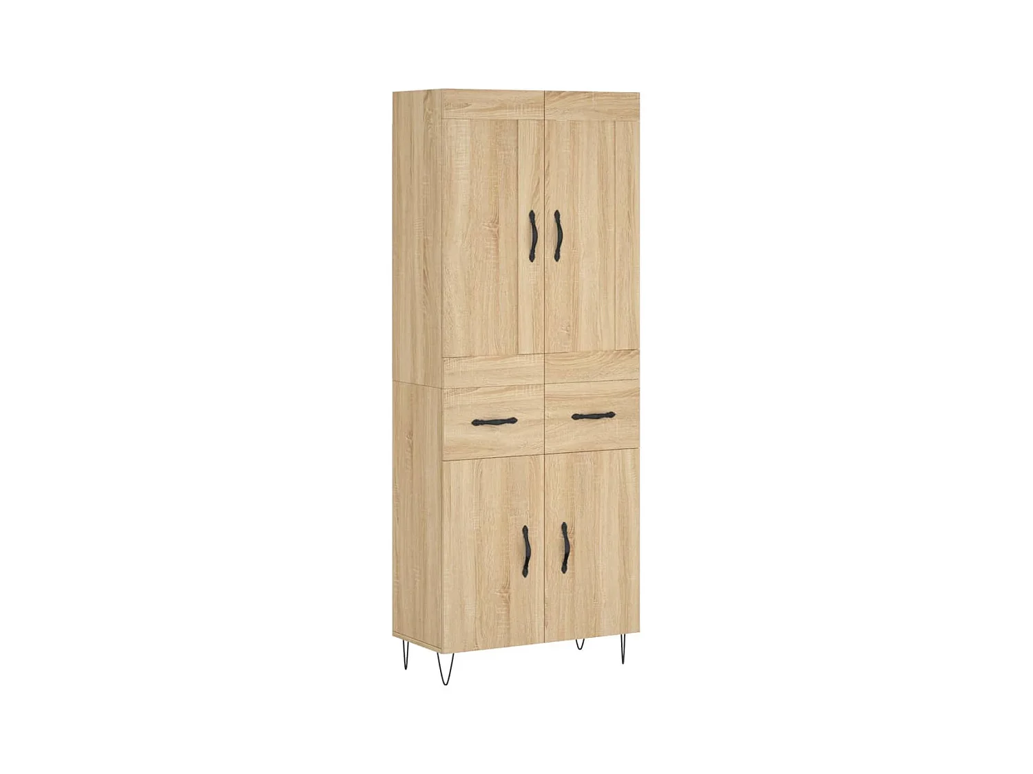 Buffet haut Chêne sonoma 69,5x34x180 cm Bois d'ingénierie