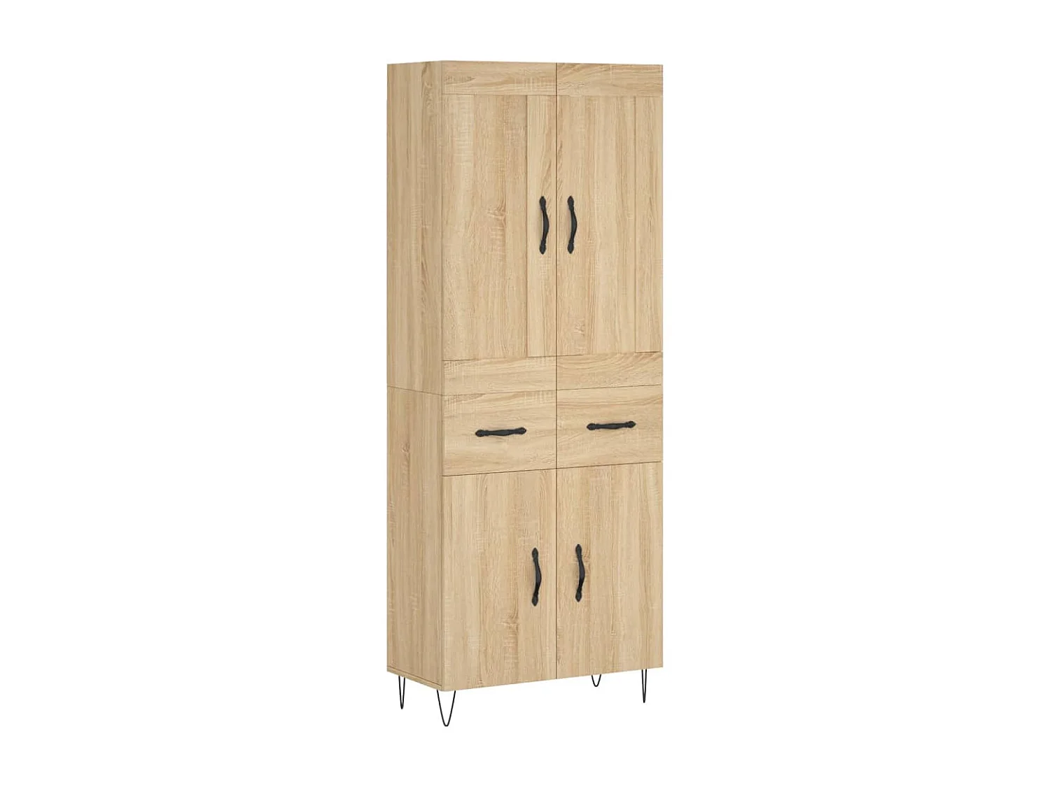 Buffet haut Chêne sonoma 69,5x34x180 cm Bois d'ingénierie