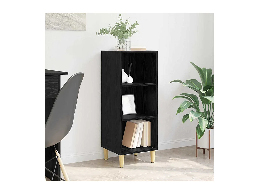 Sideboard aus schwarzer Eiche, 32,5 x 34,5 x 90 cm, Holzwerkstoff