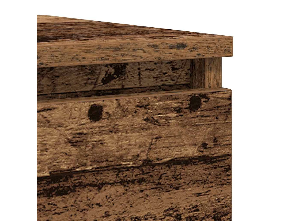 Oud houten dressoir 37,5x35x99 cm bewerkt hout