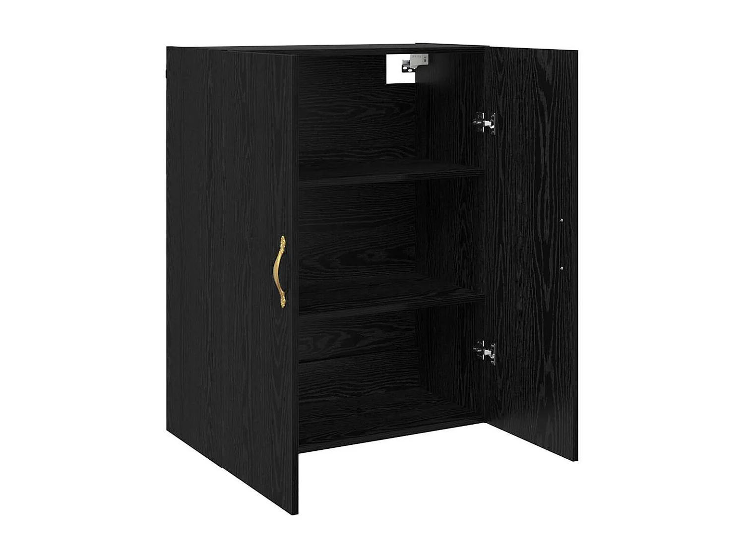 Pensili 2 pezzi Rovere Nero 69,5 x 34 x 90 cm