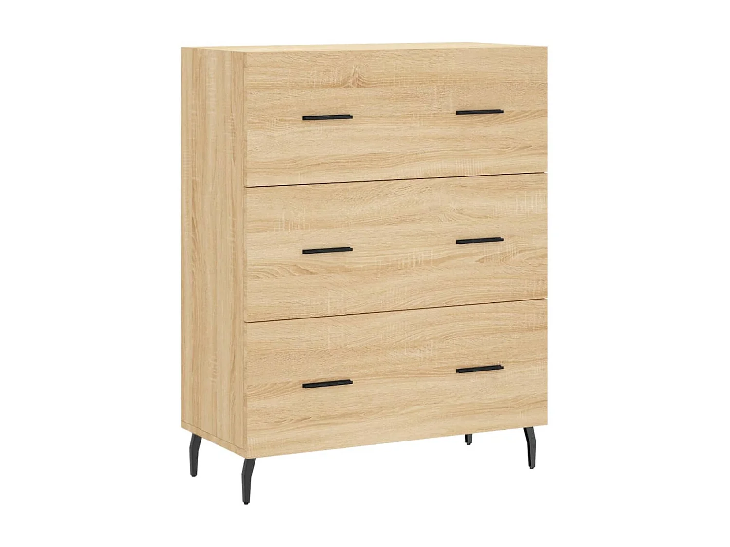 Hoog dressoir Sonoma eiken 69,5x34x180 cm Technisch hout