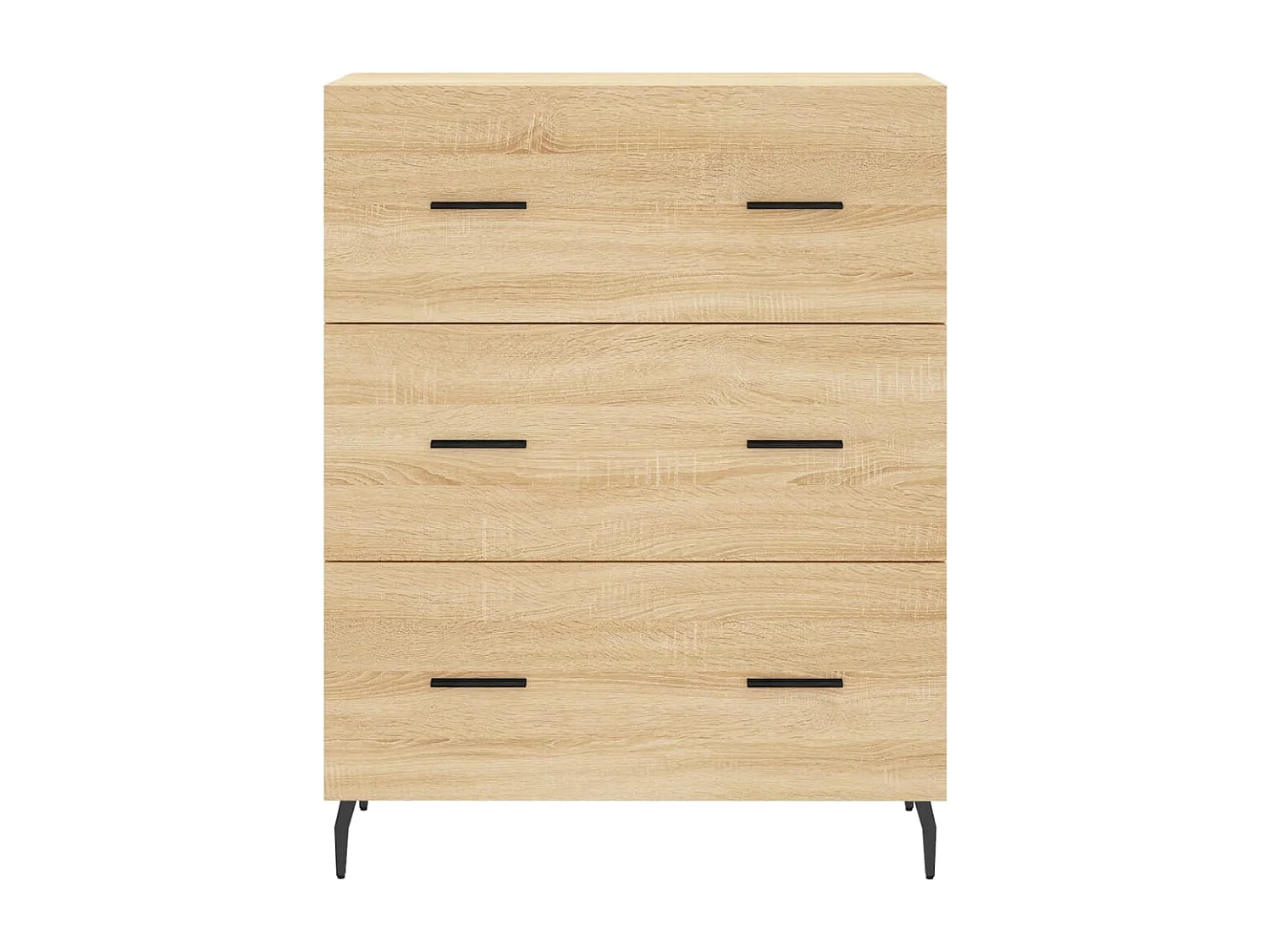Hoog dressoir Sonoma eiken 69,5x34x180 cm Technisch hout