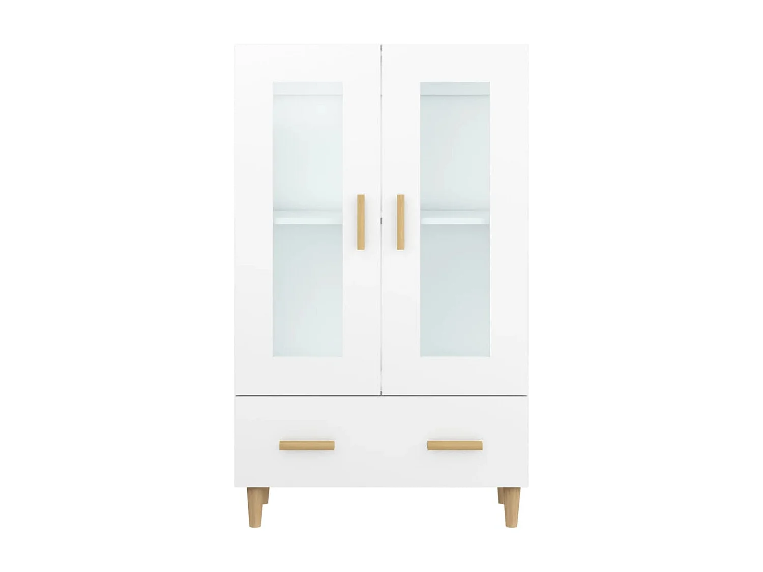 Buffet haut Blanc 70x31x115 cm Bois d'ingénierie