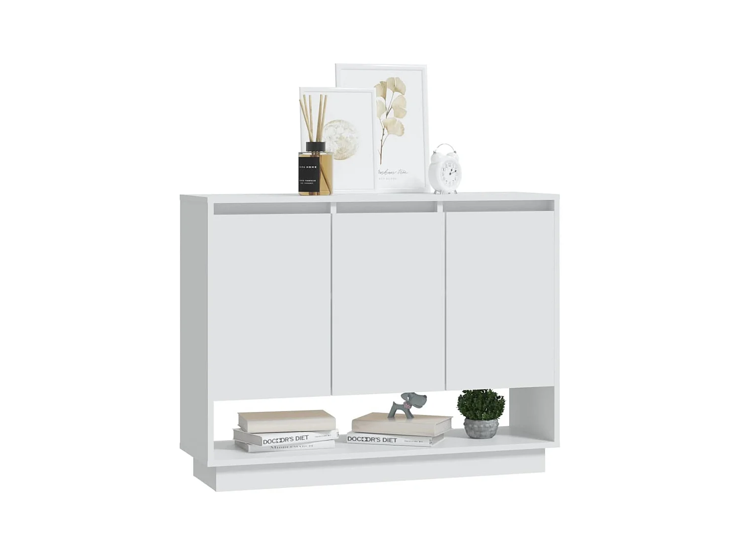 Buffet Blanc 97x31x75 cm Bois d'ingénierie