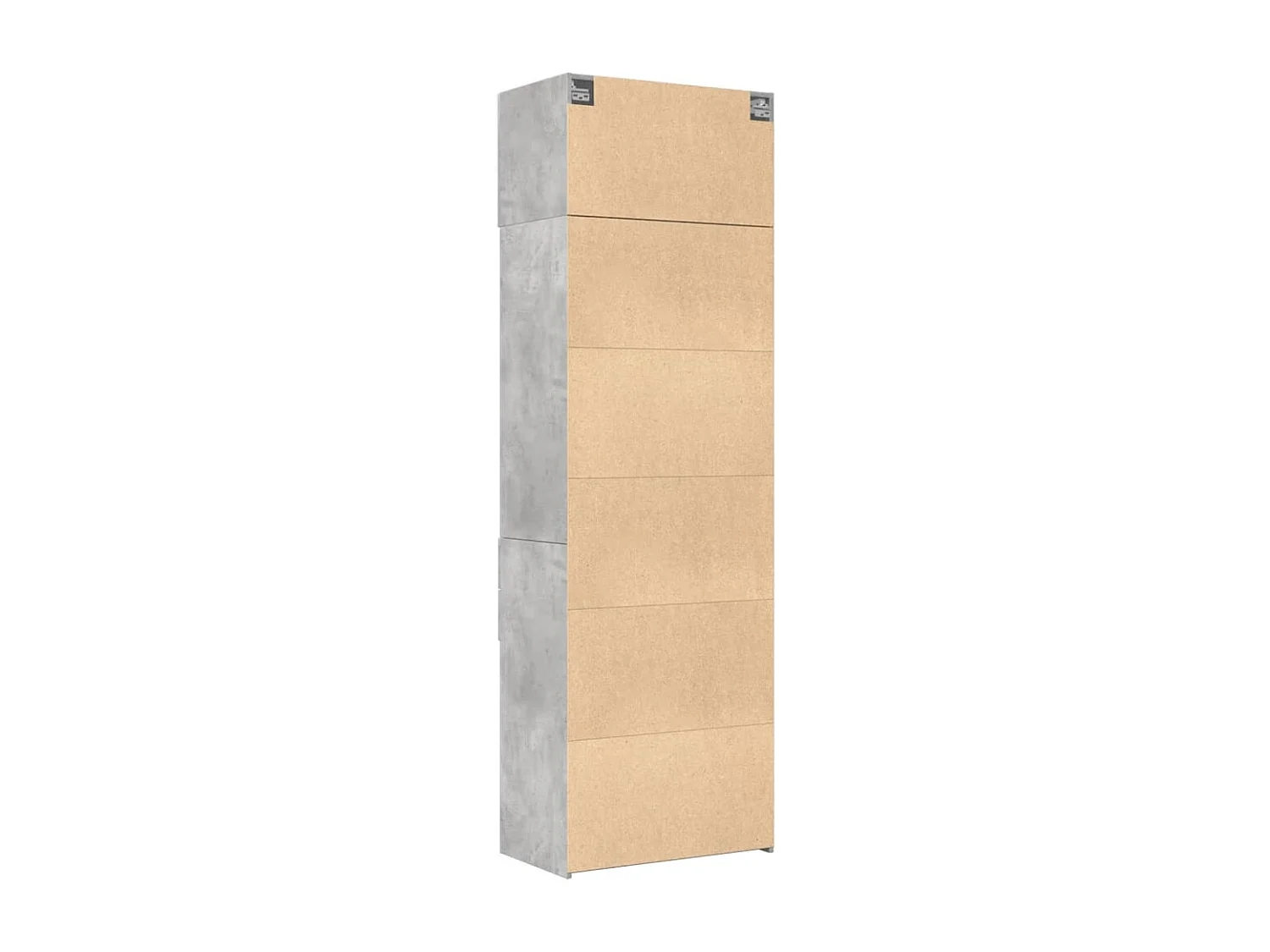 Armoire de rangement gris béton 70x42,5x225cm bois d'ingénierie