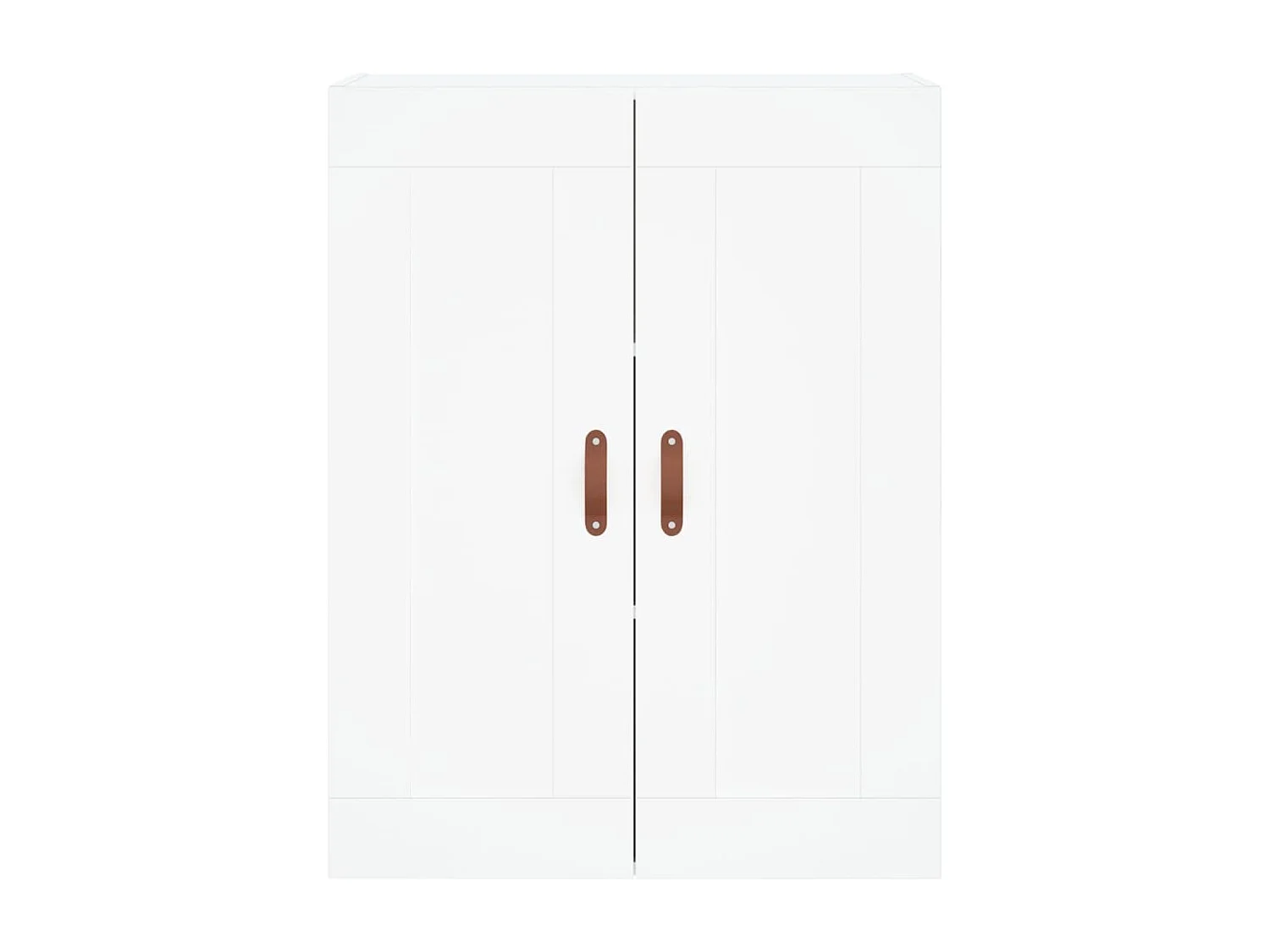 Credenza alta bianca 69,5x34x180 cm Legno ingegnerizzato