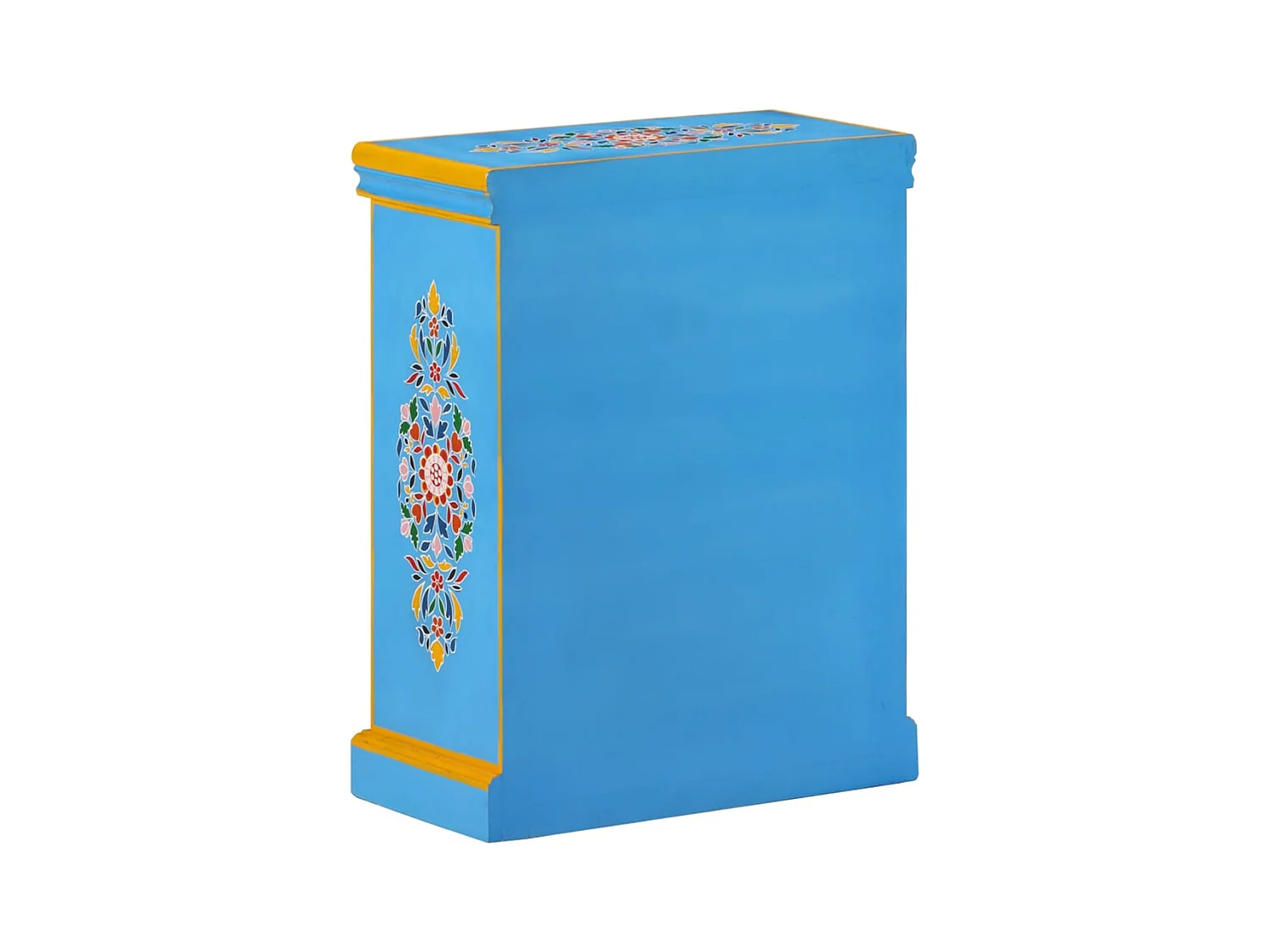 Buffet Bois massif de manguier Peinture manuelle turquoise