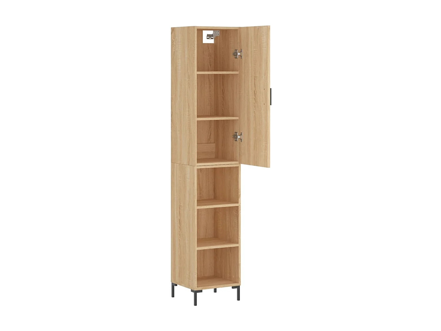 Buffet haut Chêne sonoma 34,5x34x180 cm Bois d'ingénierie