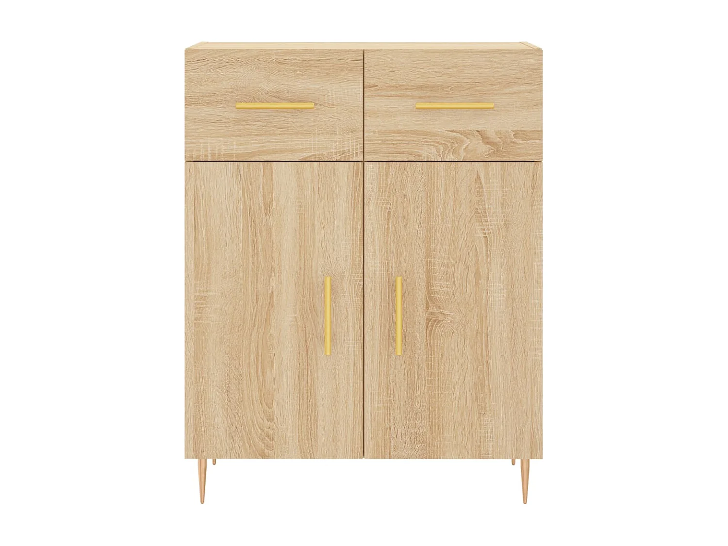 Hoog dressoir Sonoma eiken 69,5x34x180 cm Technisch hout