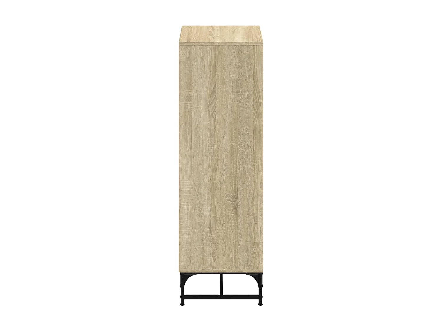 Buffet avec portes en verre chêne sonoma 35x37x120 cm