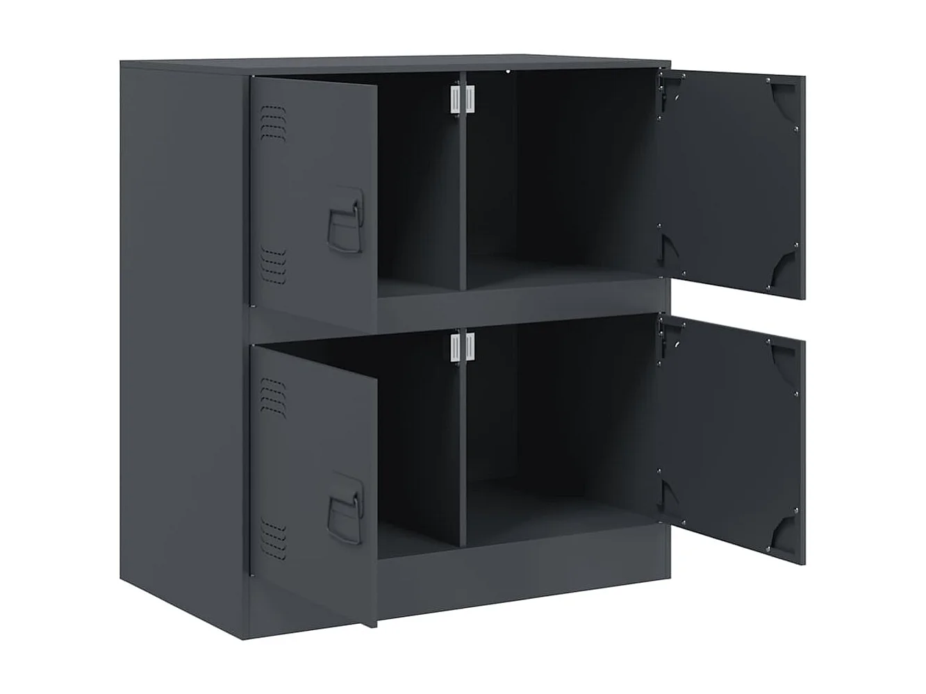 Buffet anthracite 67x39x73 cm acier