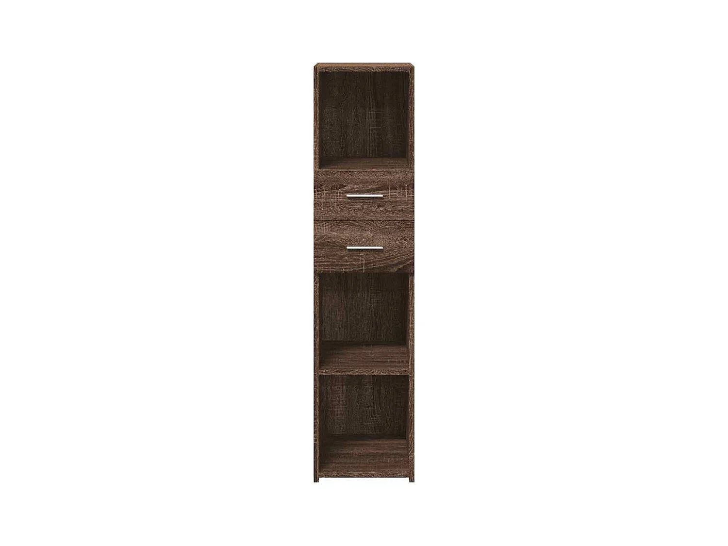 Buffet haut chêne marron 30x42,5x124 cm bois d'ingénierie