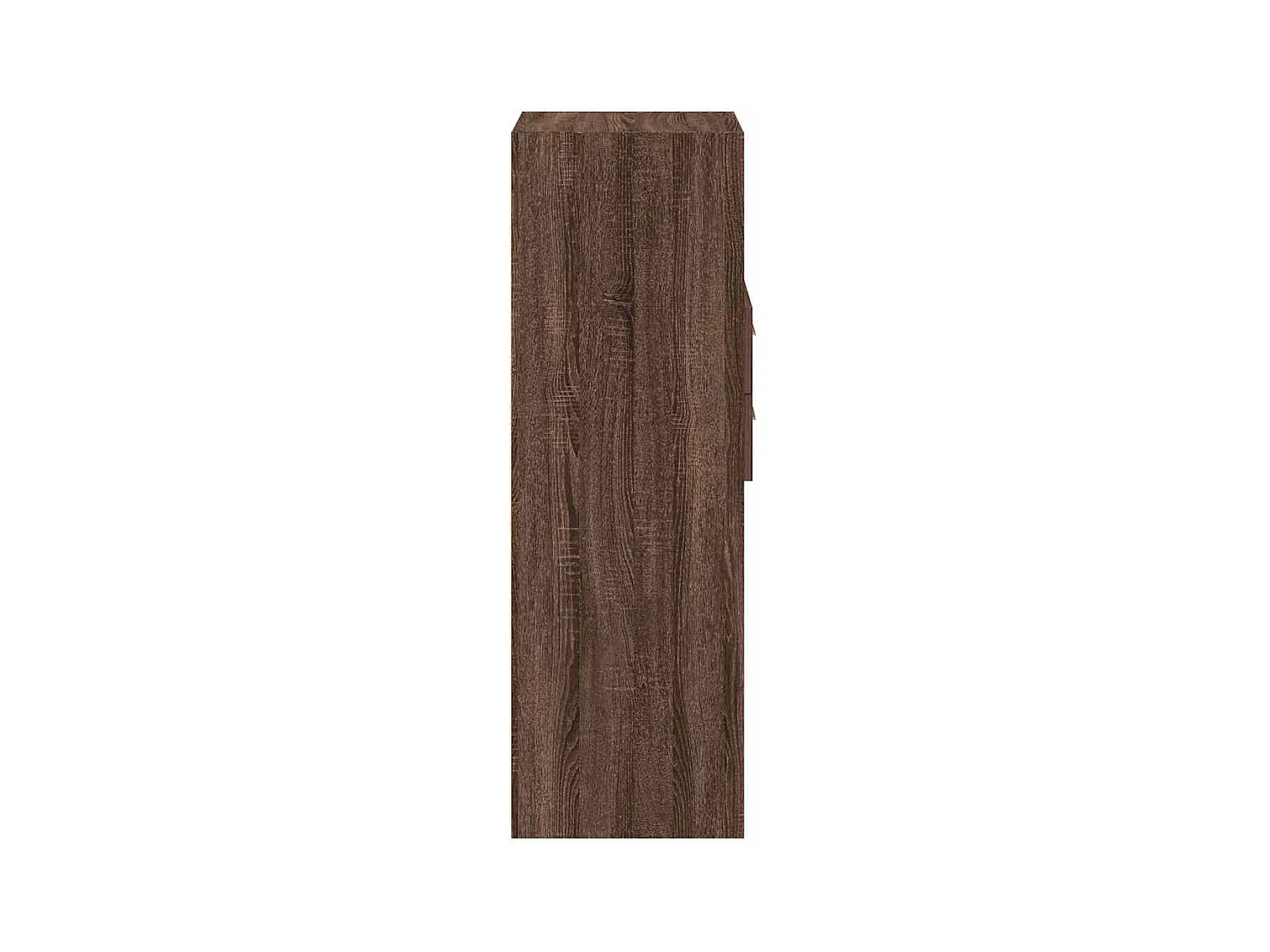 Buffet haut chêne marron 30x42,5x124 cm bois d'ingénierie