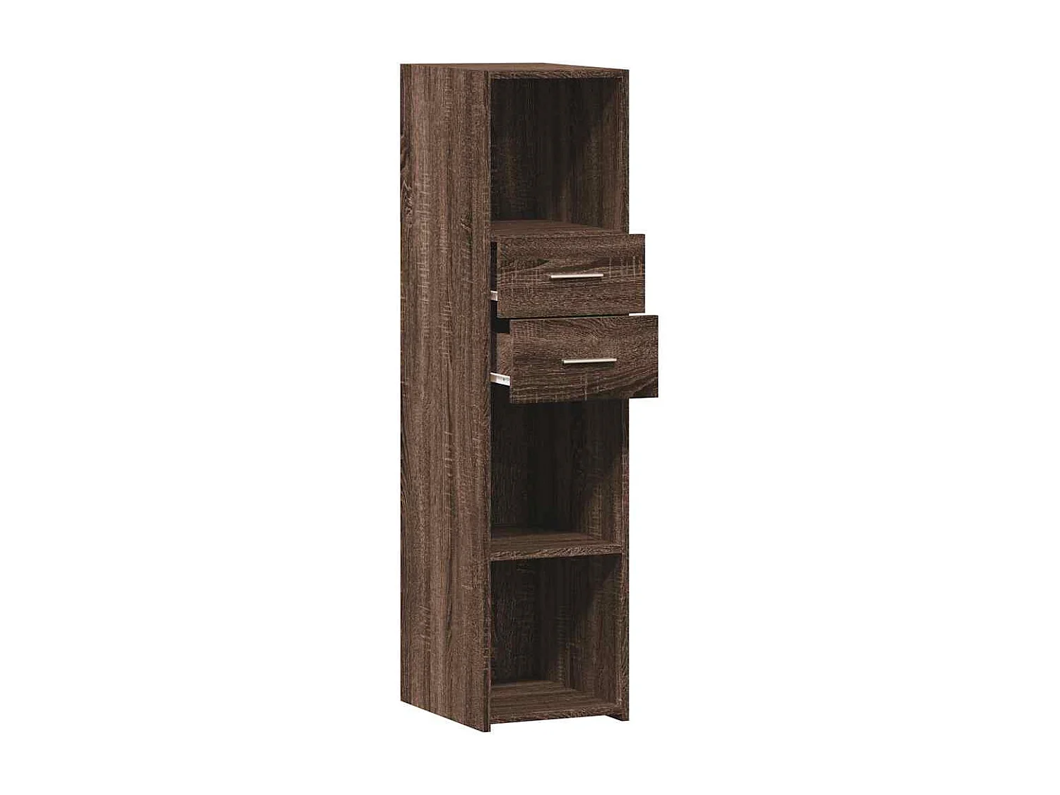 Buffet haut chêne marron 30x42,5x124 cm bois d'ingénierie