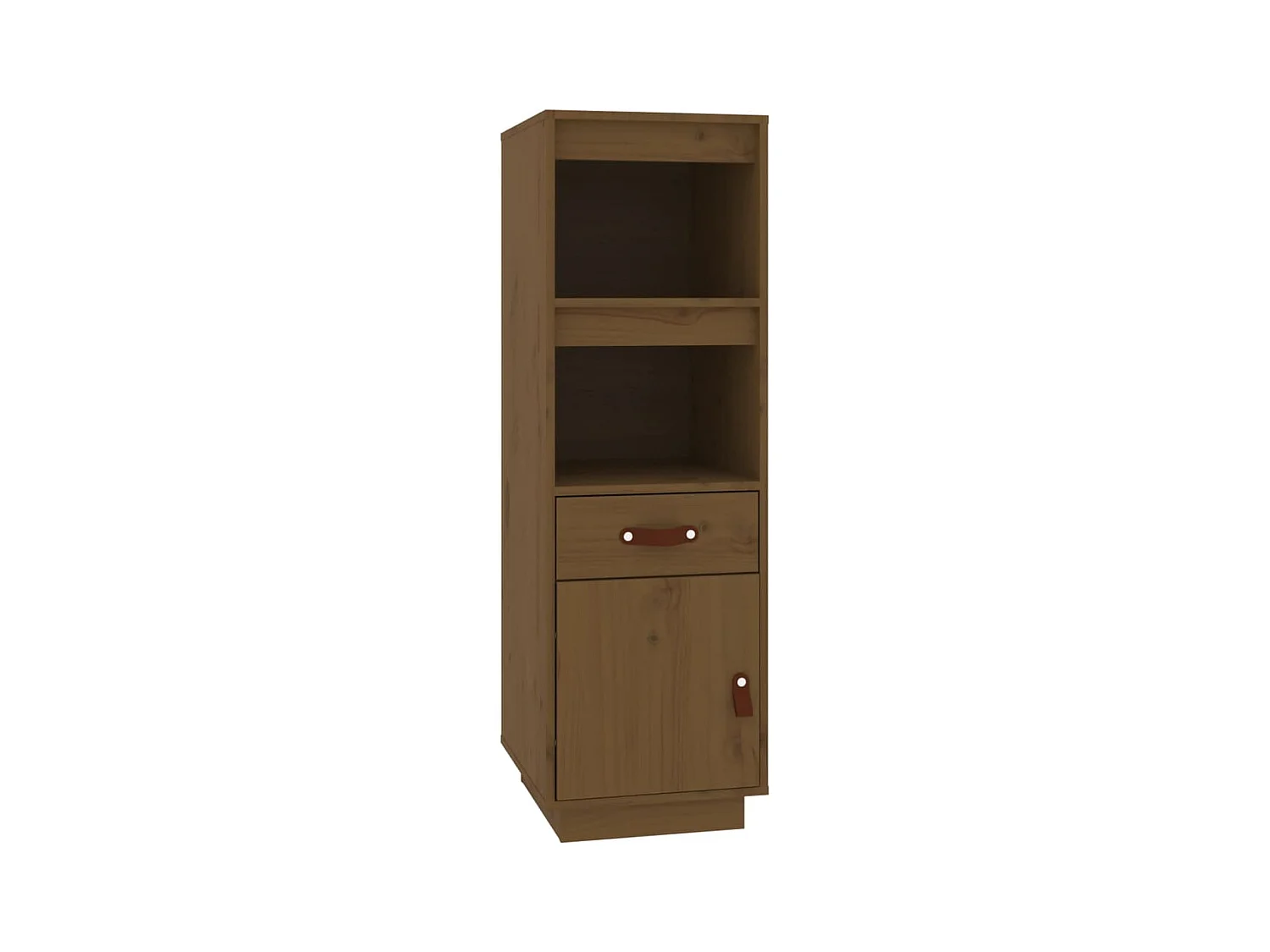 Buffet haut Marron miel 34x40x108,5 cm Bois massif de pin