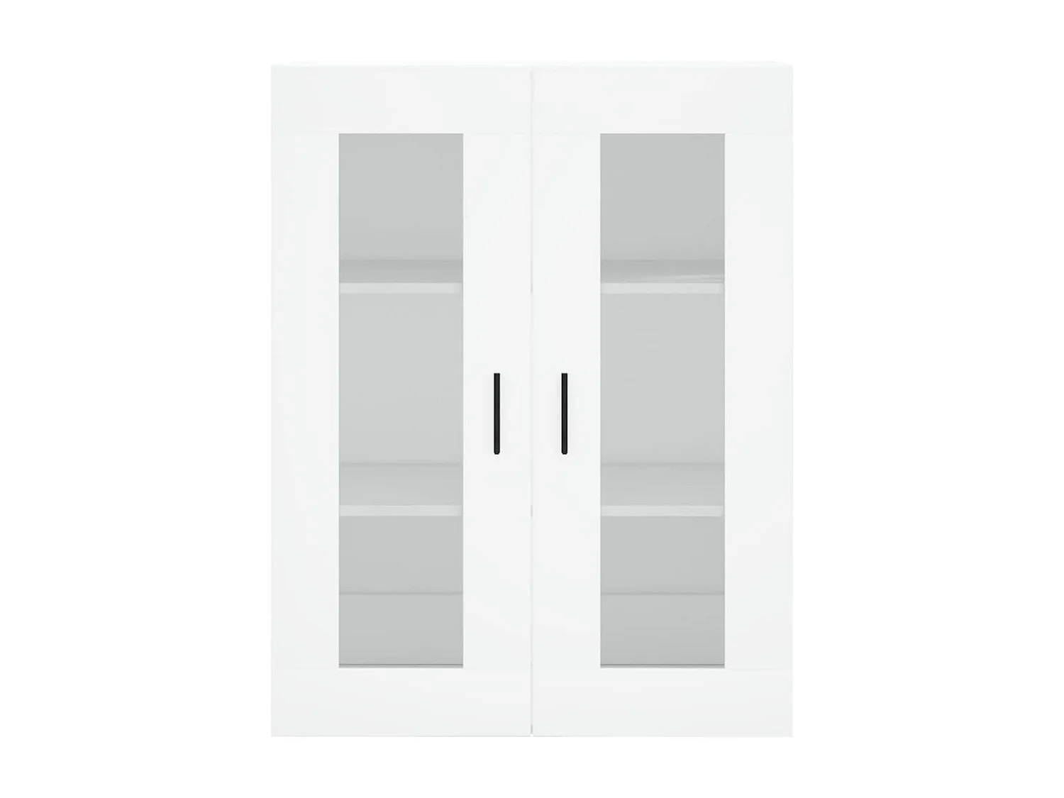 Wit hoog dressoir 69,5x34x180 cm Technisch hout