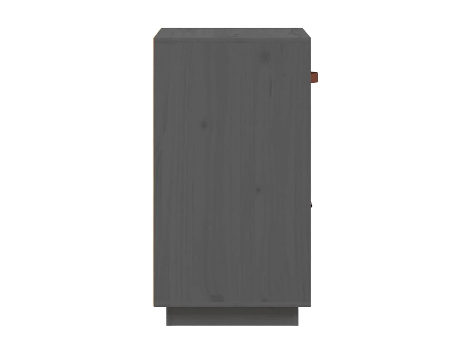 Aparador Gris 34x40x75 cm Madera Maciza de Pino