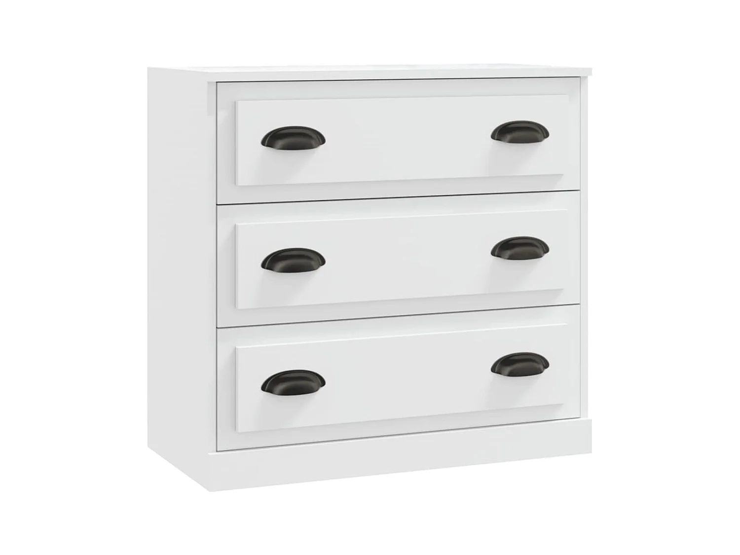 Buffets 3 pcs Blanc Bois d'ingénierie