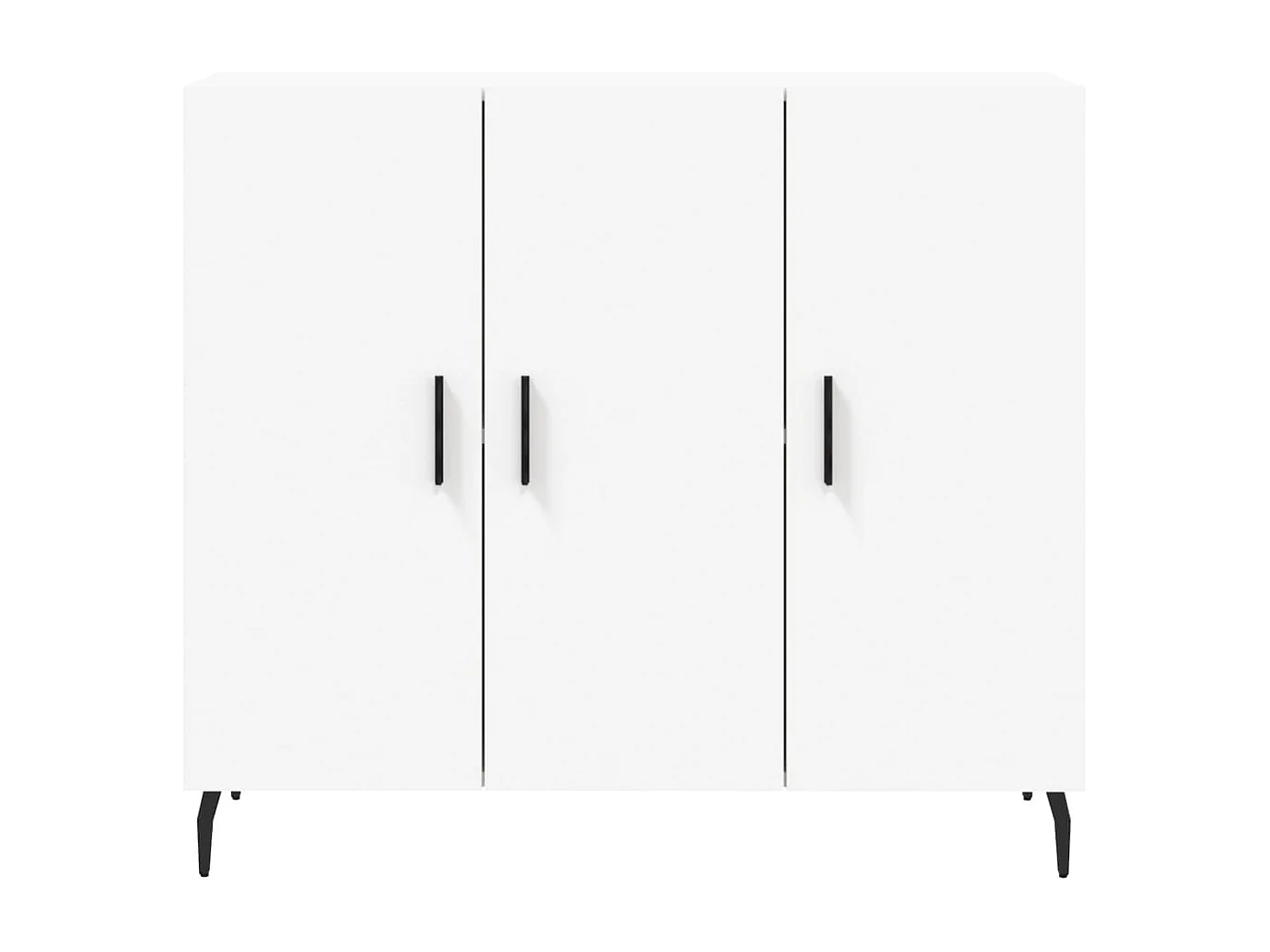 Buffet blanc 90x34x80 cm bois d'ingénierie