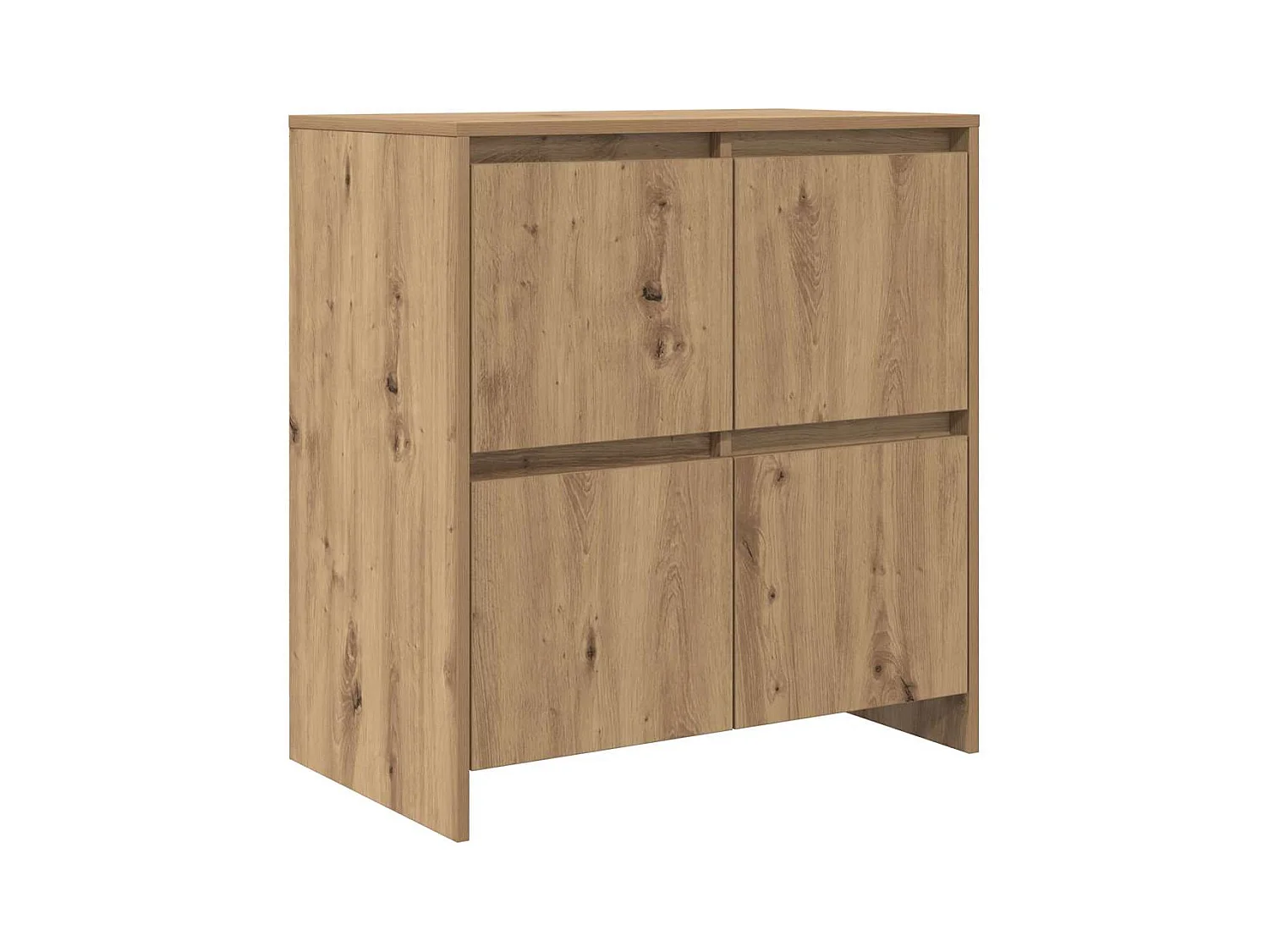 Buffets 2 pcs chêne artisanal 70 x 41 x 75 cm Bois d'ingénierie