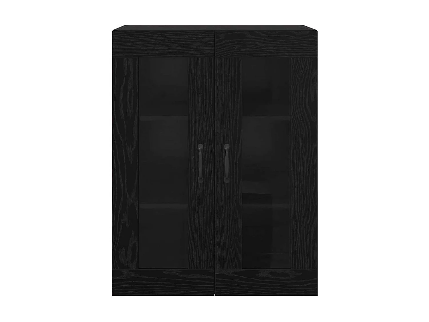 Pensili 2 pezzi Rovere Nero 69,5 x 34 x 90 cm