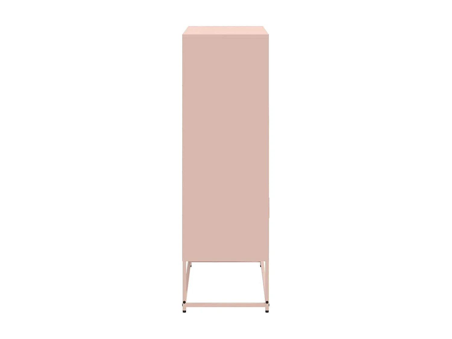 Buffet haut rose 68,5x38,5x123,5 cm acier