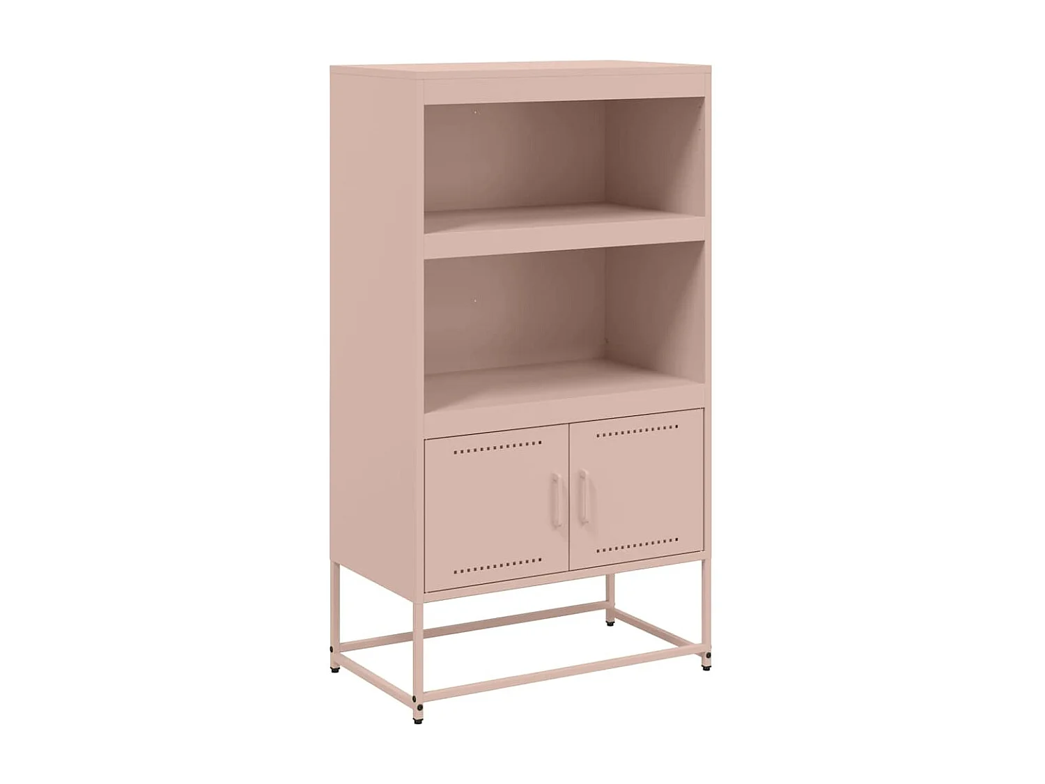 Buffet haut rose 68,5x38,5x123,5 cm acier