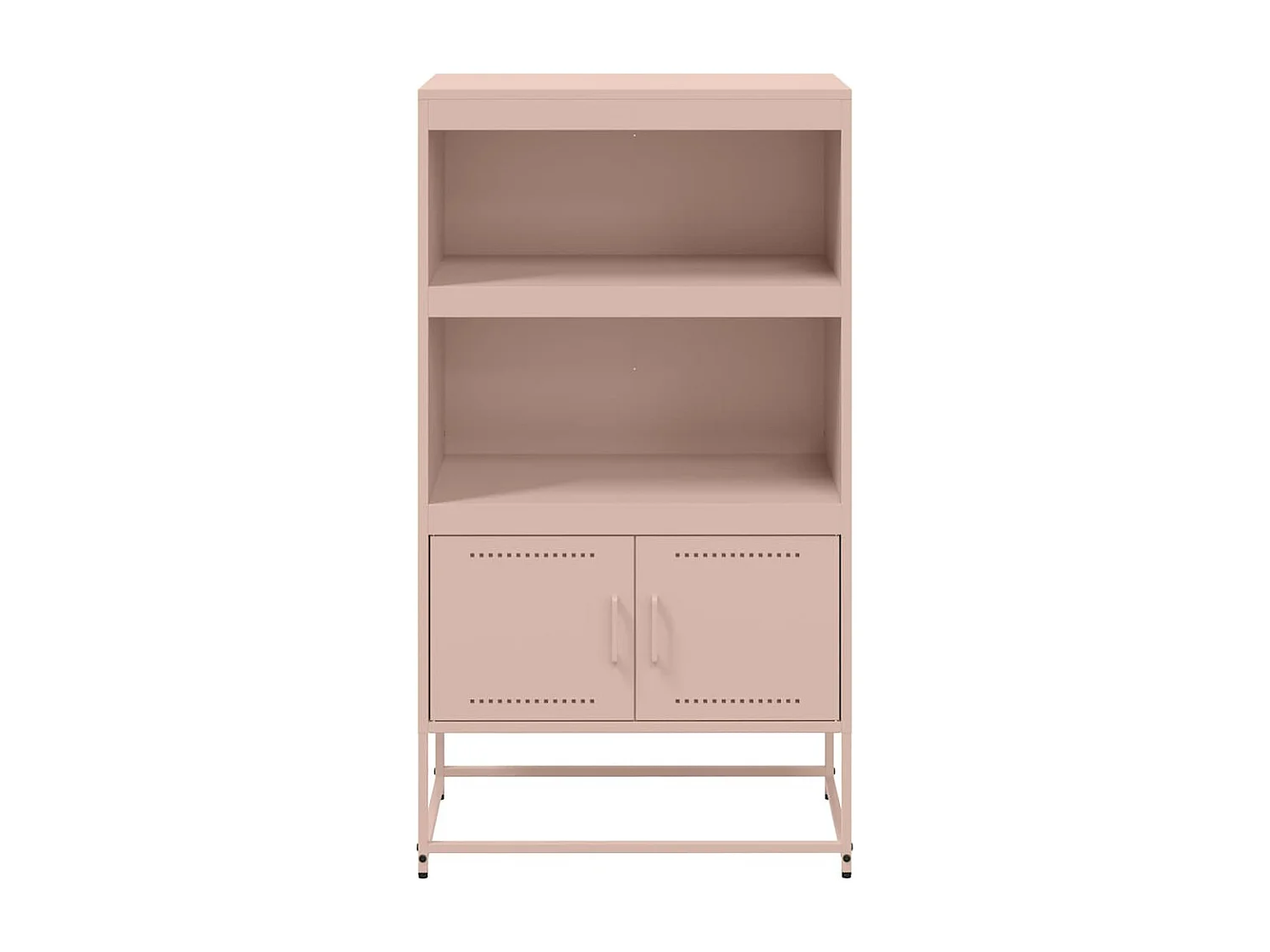 Buffet haut rose 68,5x38,5x123,5 cm acier