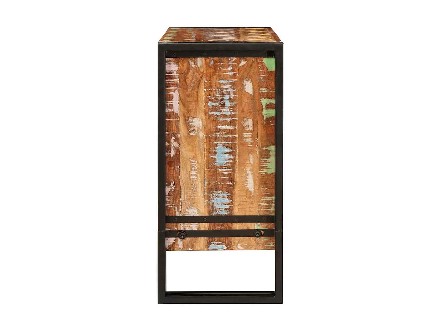 Credenza marrone 66 x 33 x 70 cm in legno massello di recupero