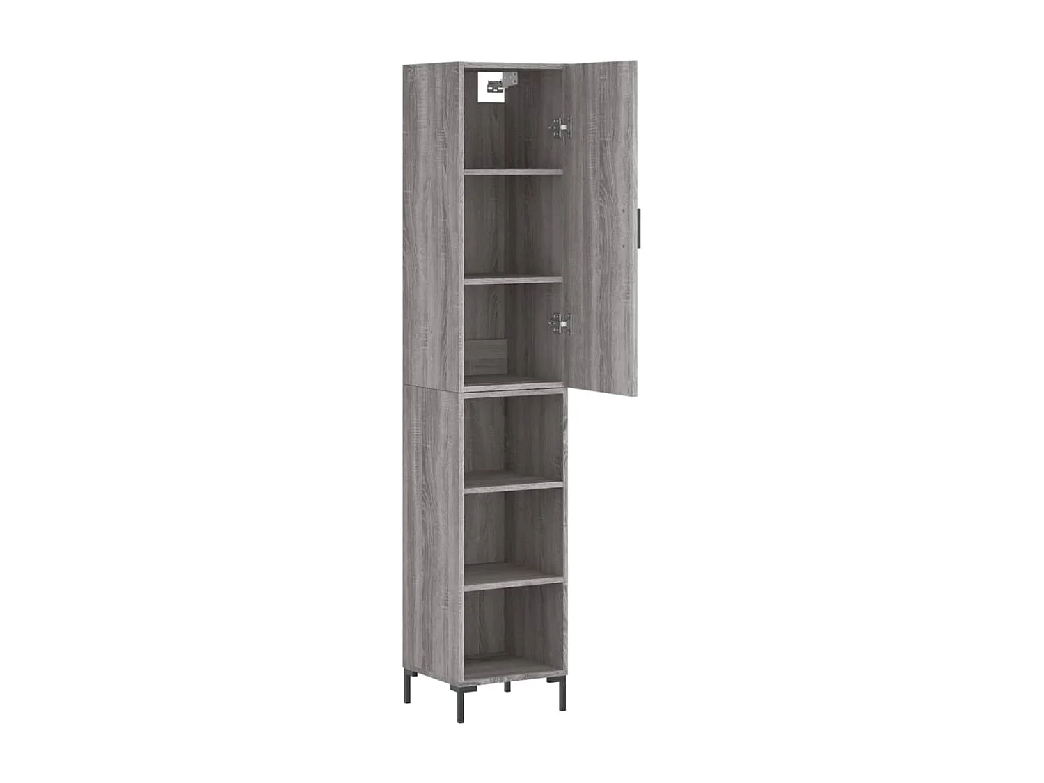 Buffet haut Sonoma gris 34,5x34x180 cm Bois d'ingénierie