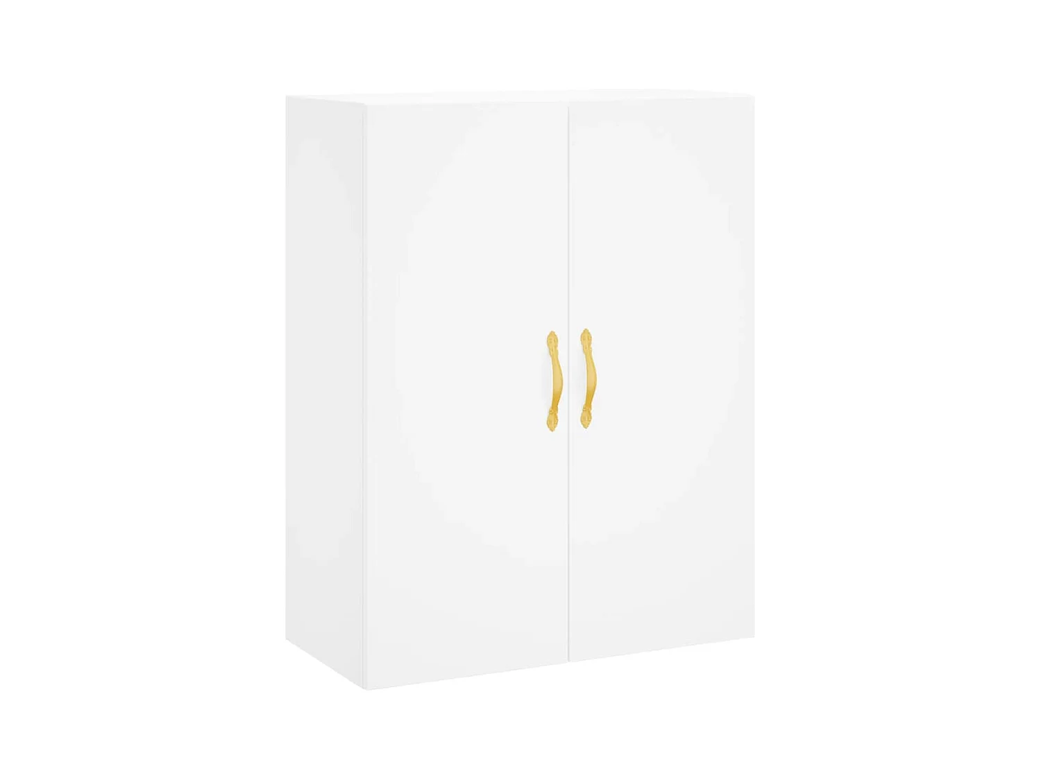 Wit hoog dressoir 69,5x34x180 cm Technisch hout