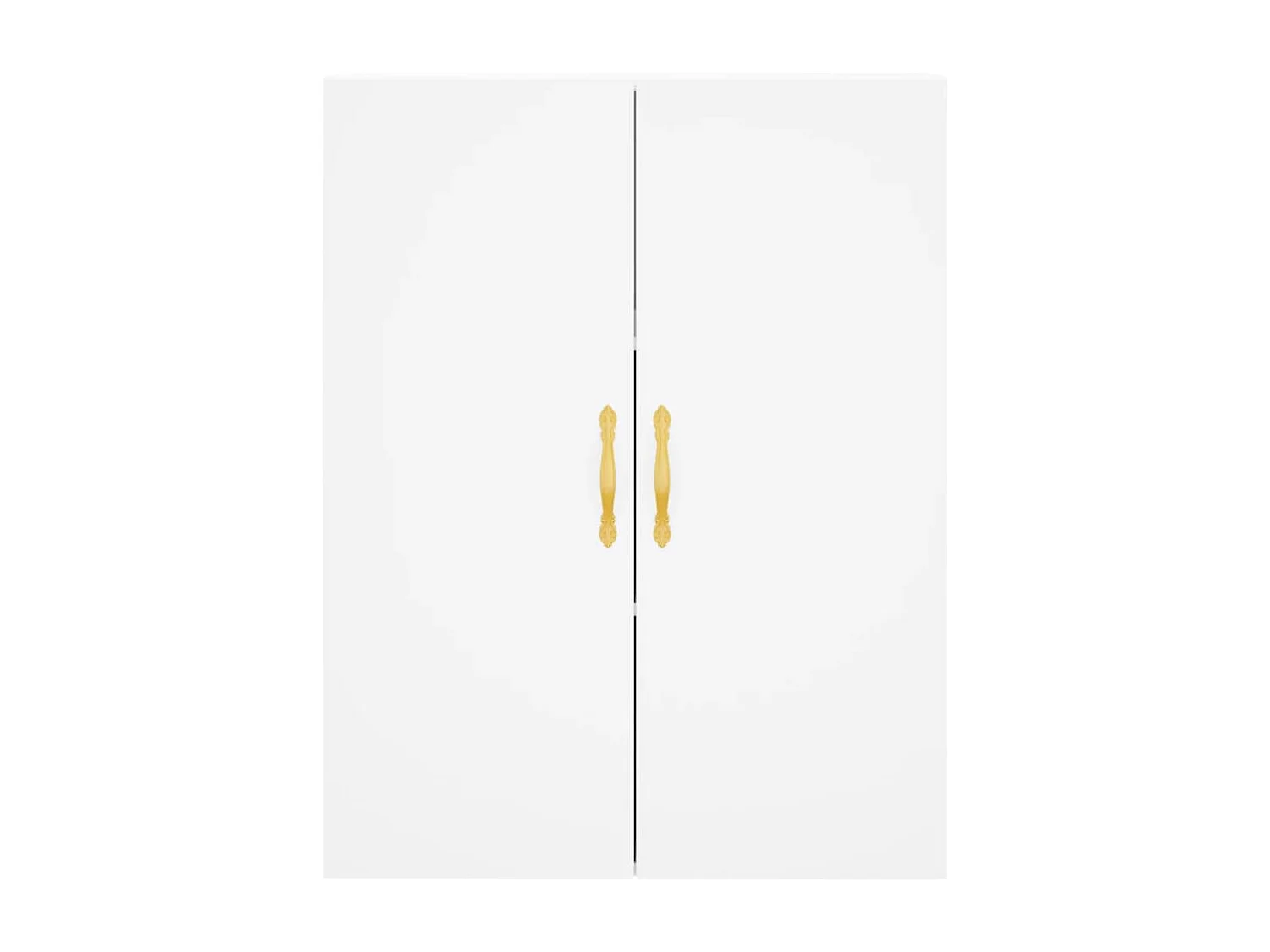 Wit hoog dressoir 69,5x34x180 cm Technisch hout