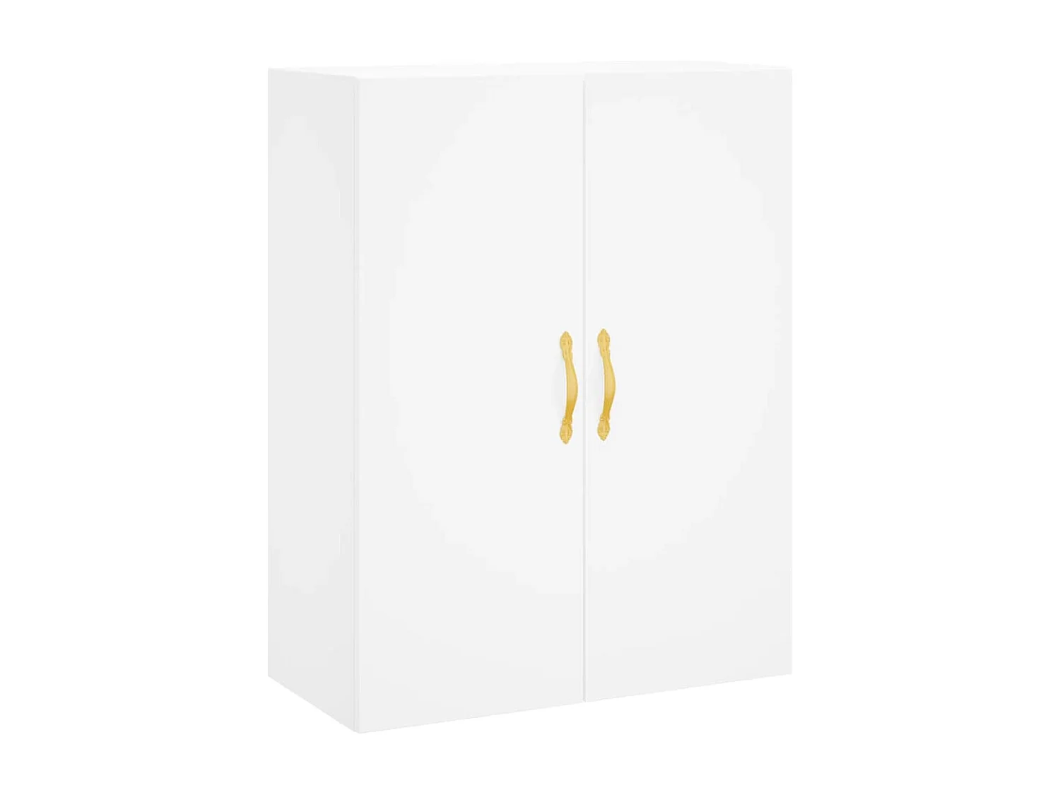 Wit hoog dressoir 69,5x34x180 cm Technisch hout