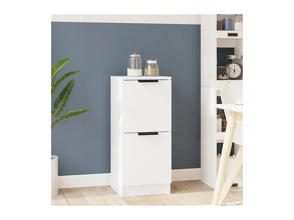 Buffet Blanc 30x30x70 cm Bois d'ingénierie