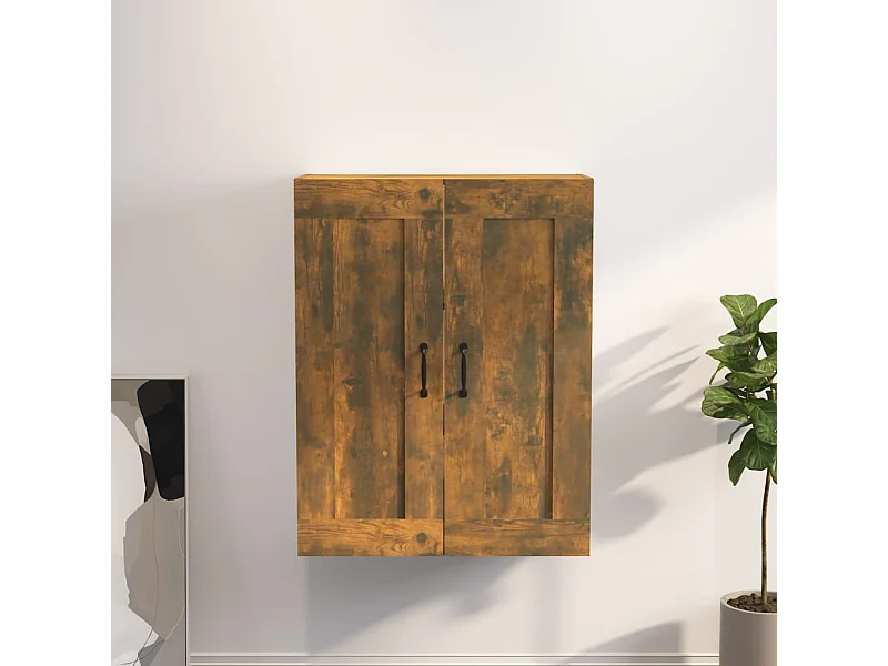 Armoire murale suspendue Chêne fumé 69,5x32,5x90 cm
