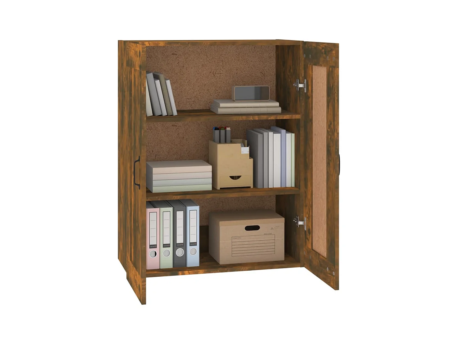 Armoire murale suspendue Chêne fumé 69,5x32,5x90 cm