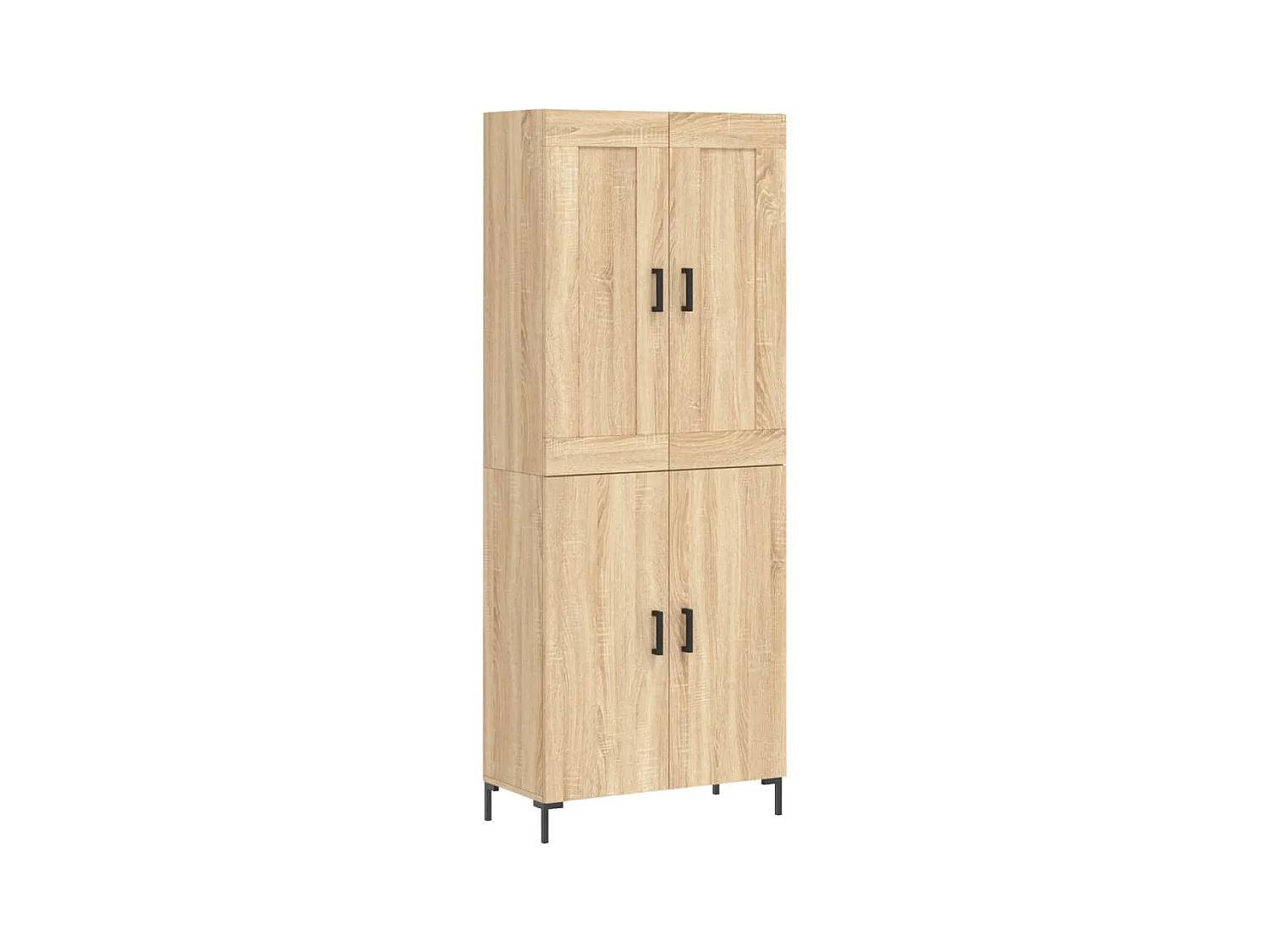 Hoog dressoir Sonoma eiken 69,5x34x180 cm Technisch hout