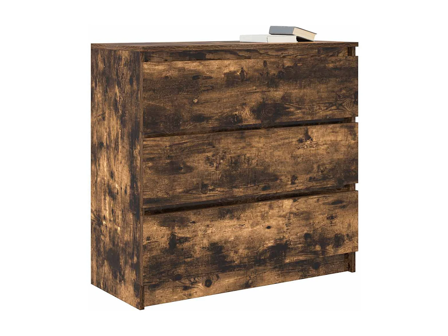 Sideboard aus geräucherter Eiche 80x35x76 cm Holzwerkstoff