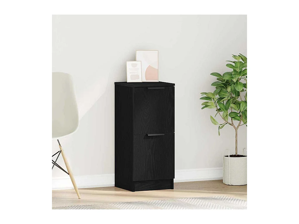 Buffet Chêne noir 30 x 30 x 70 cm Bois d'ingénierie