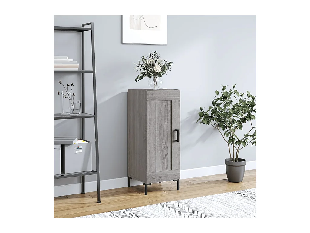 Sonoma dressoir grijs 34,5x34x90 cm Technisch hout