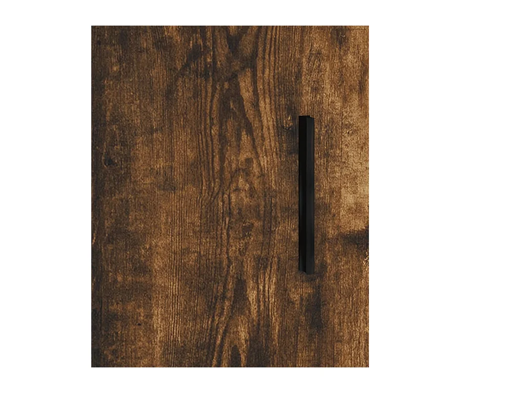 Buffet haut Chêne fumé 69,5x34x180 cm Bois d'ingénierie