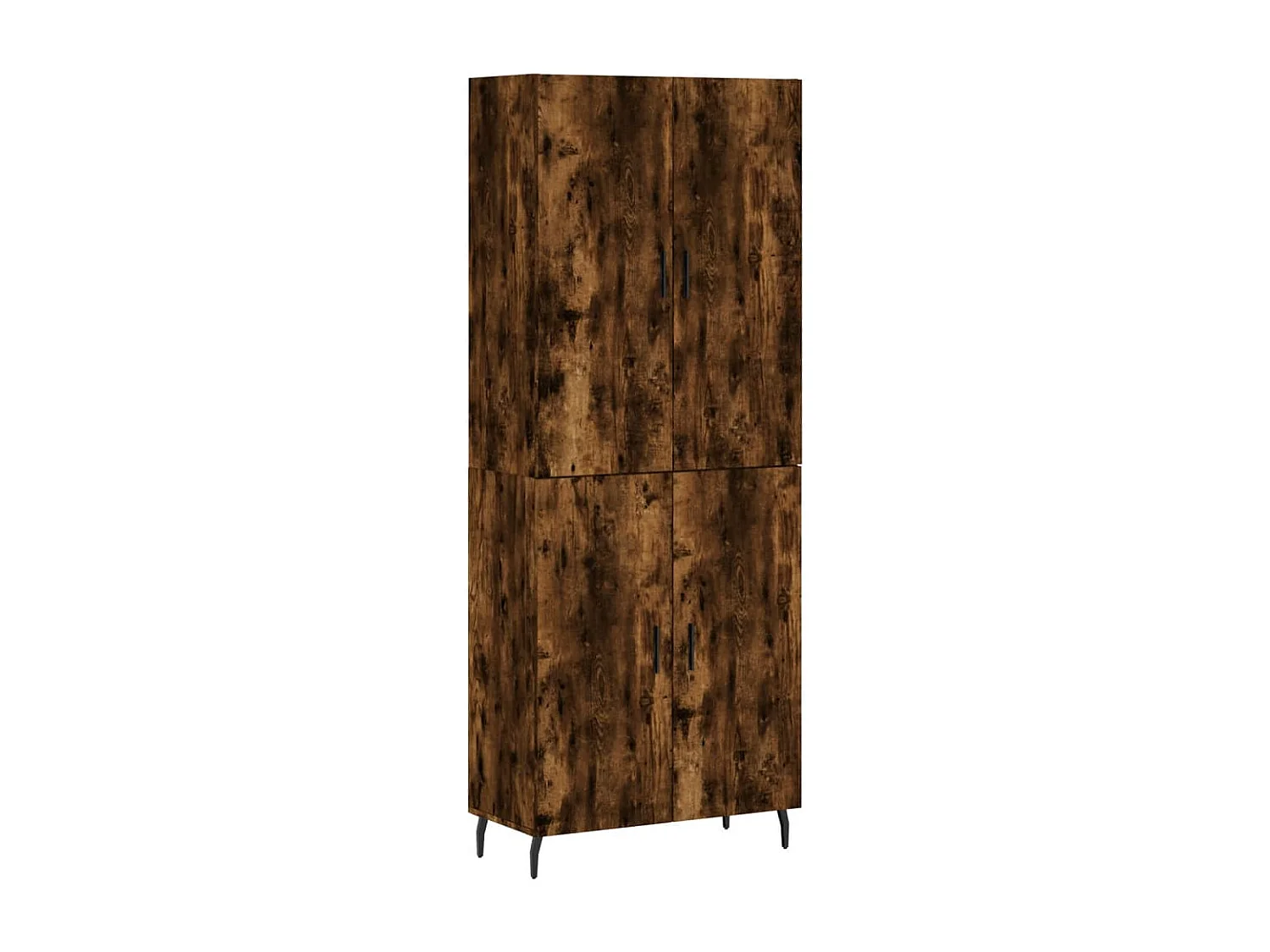 Credenza alta Rovere affumicato 69,5x34x180 cm Legno ingegnerizzato