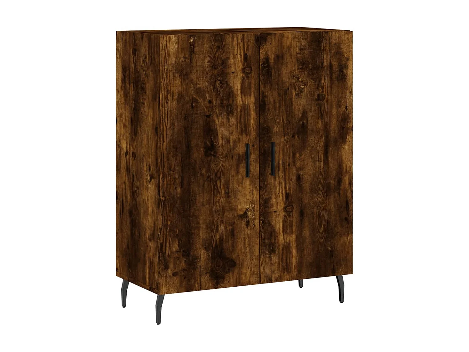 Credenza alta Rovere affumicato 69,5x34x180 cm Legno ingegnerizzato