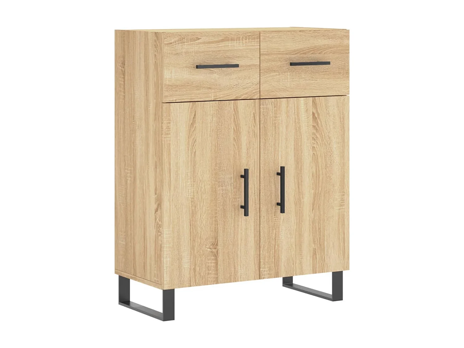 Buffet chêne sonoma 69,5x34x90 cm bois d'ingénierie