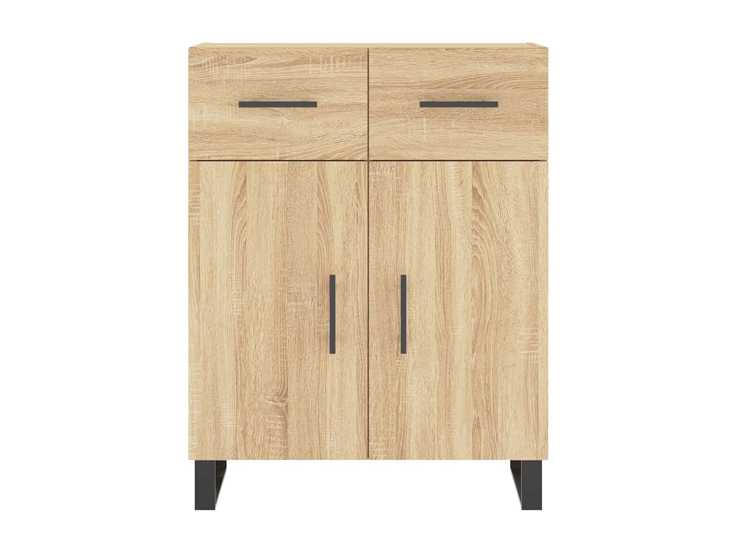 Buffet chêne sonoma 69,5x34x90 cm bois d'ingénierie
