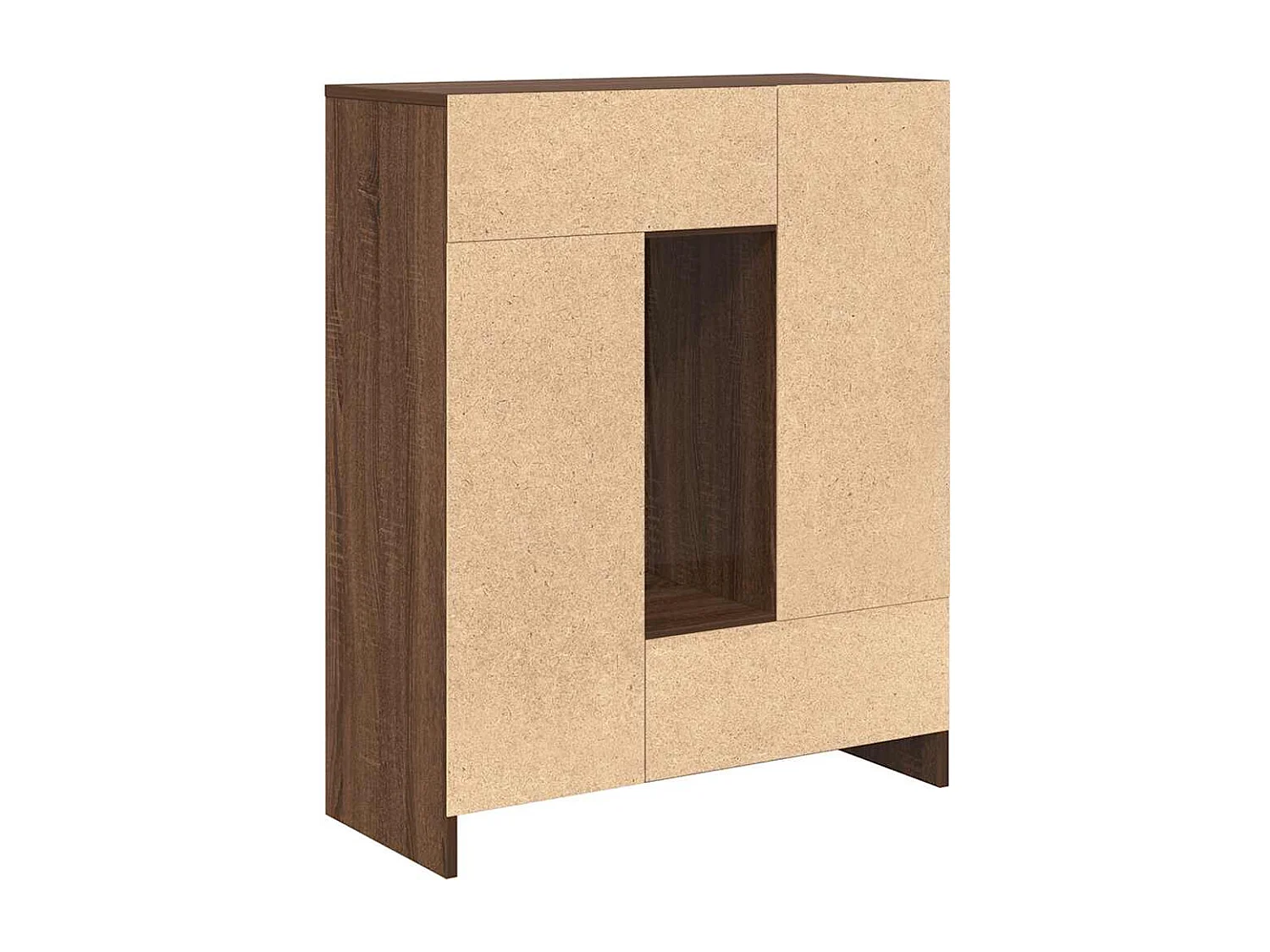 Buffet avec tiroirs et portes chêne marron 73x31x90 cm